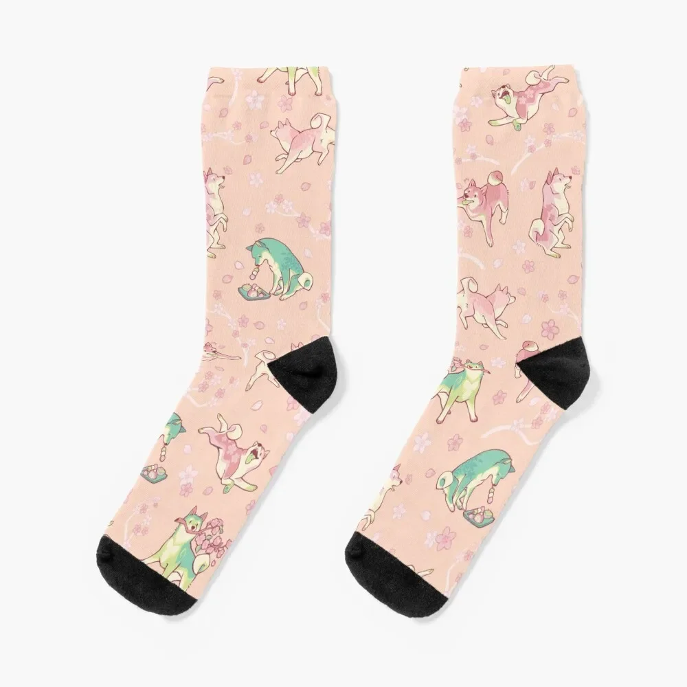 

Shibakura & Matchinu in peachy Socks Novelties happy Antiskid soccer essential Men's Socks Women's