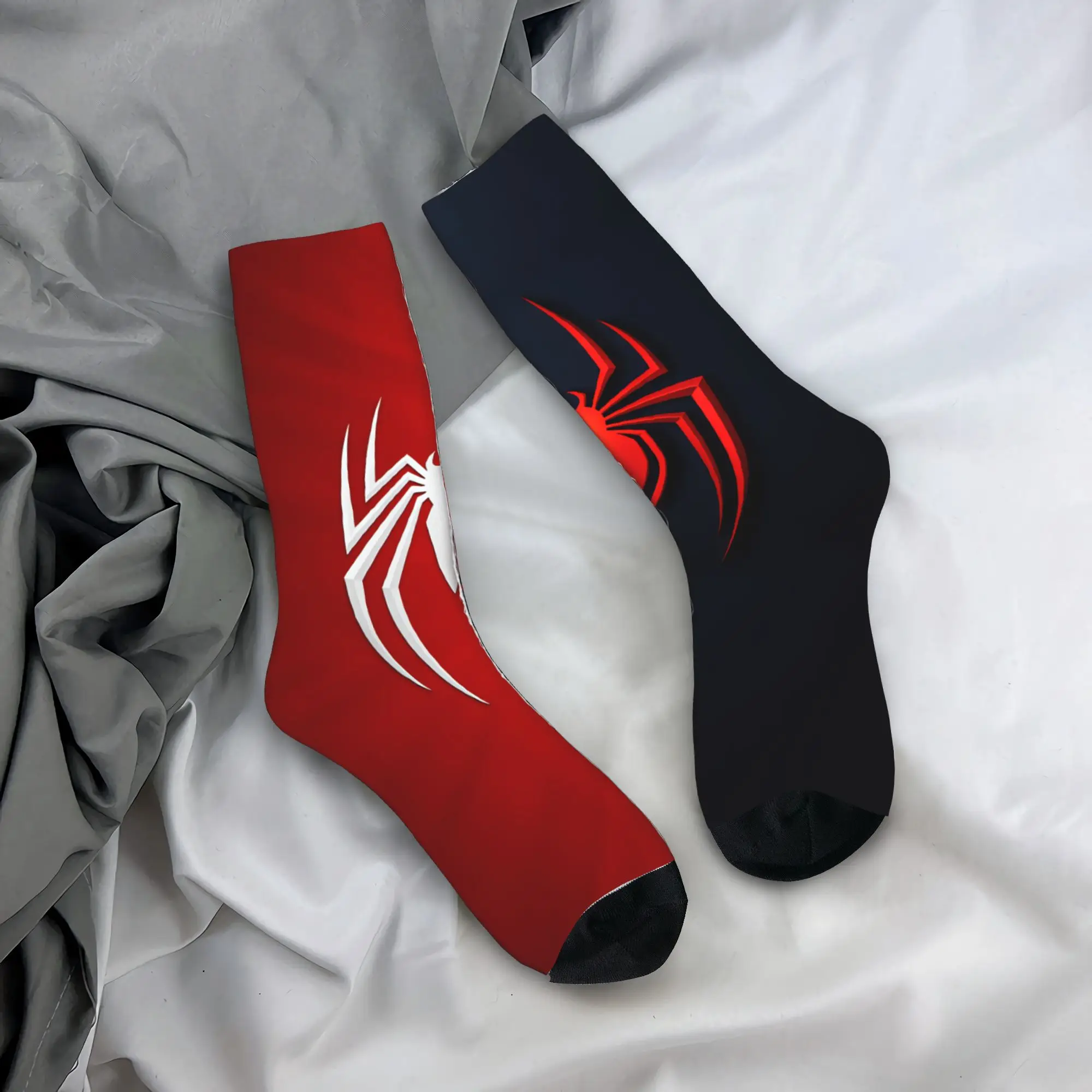 Red Spider Stockings  Elegant Socks Men's Soft Socks Autumn Running Graphic Anti Skid Socks Gift Idea