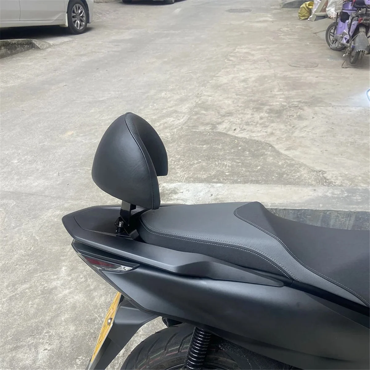 T61c_Motorcycle Rear Passenger Seat Back Rest Accessories Rear Backrest for Honda PCX 150 160 PCX150 PCX160 2014-2023