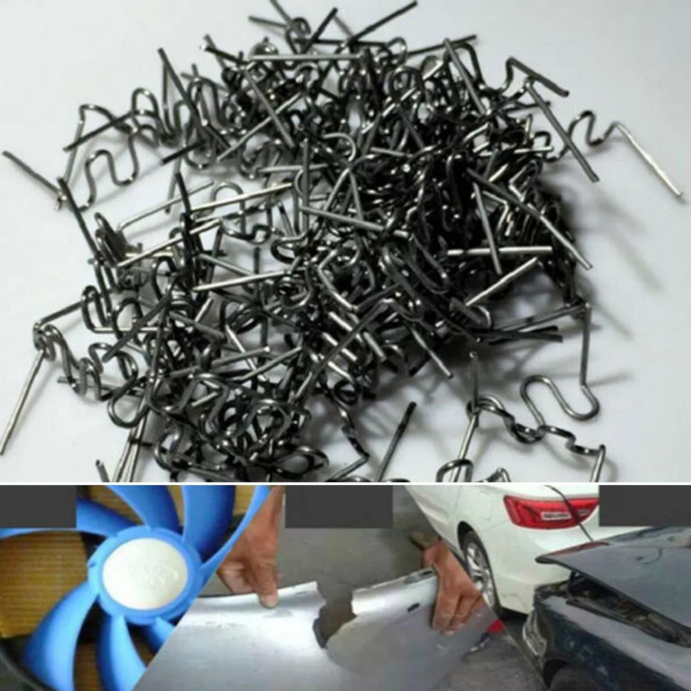 Bumper Hot Stapler Staples Parts Repair Kit 400pcs/Set Accessories Car Damaged Stainless Steel Wave Welder Tool