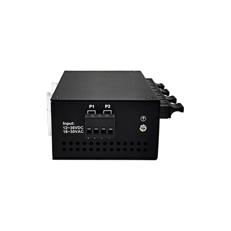 IDM-7188 100M 4 Optical 4  Industrial Switch Four Optical Port Entry-level as 12V24V Power Supply Rail