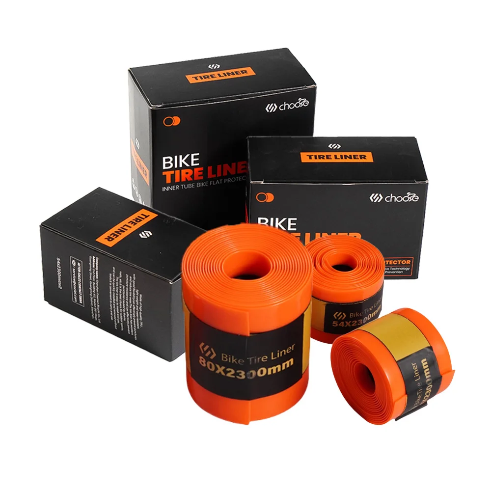 

Chooee Bicycle part TPU Self-Adhesive Tire Liner Kit for Motorcycles/Fat Bikes/Snowmobiles - Anti-Puncture Guard, 2-Pack