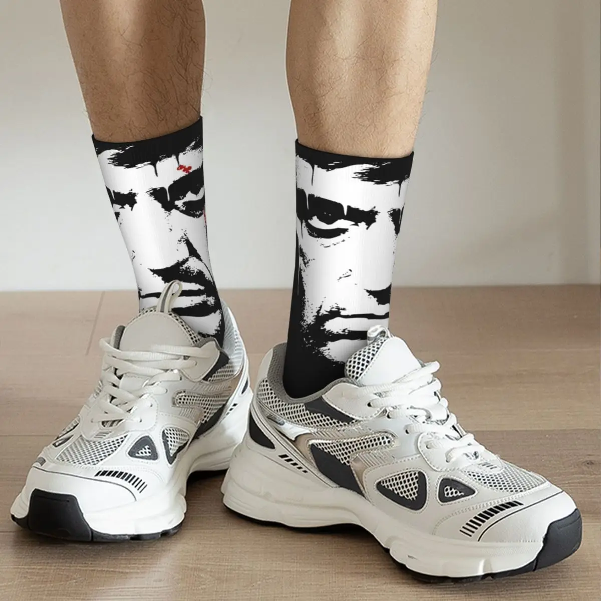 Scarface Movie Tony Montana Merch Crew Socks Sweat Absorbing Vintage Skateboard Middle Tube Socks Cute for Women Men Best Gifts