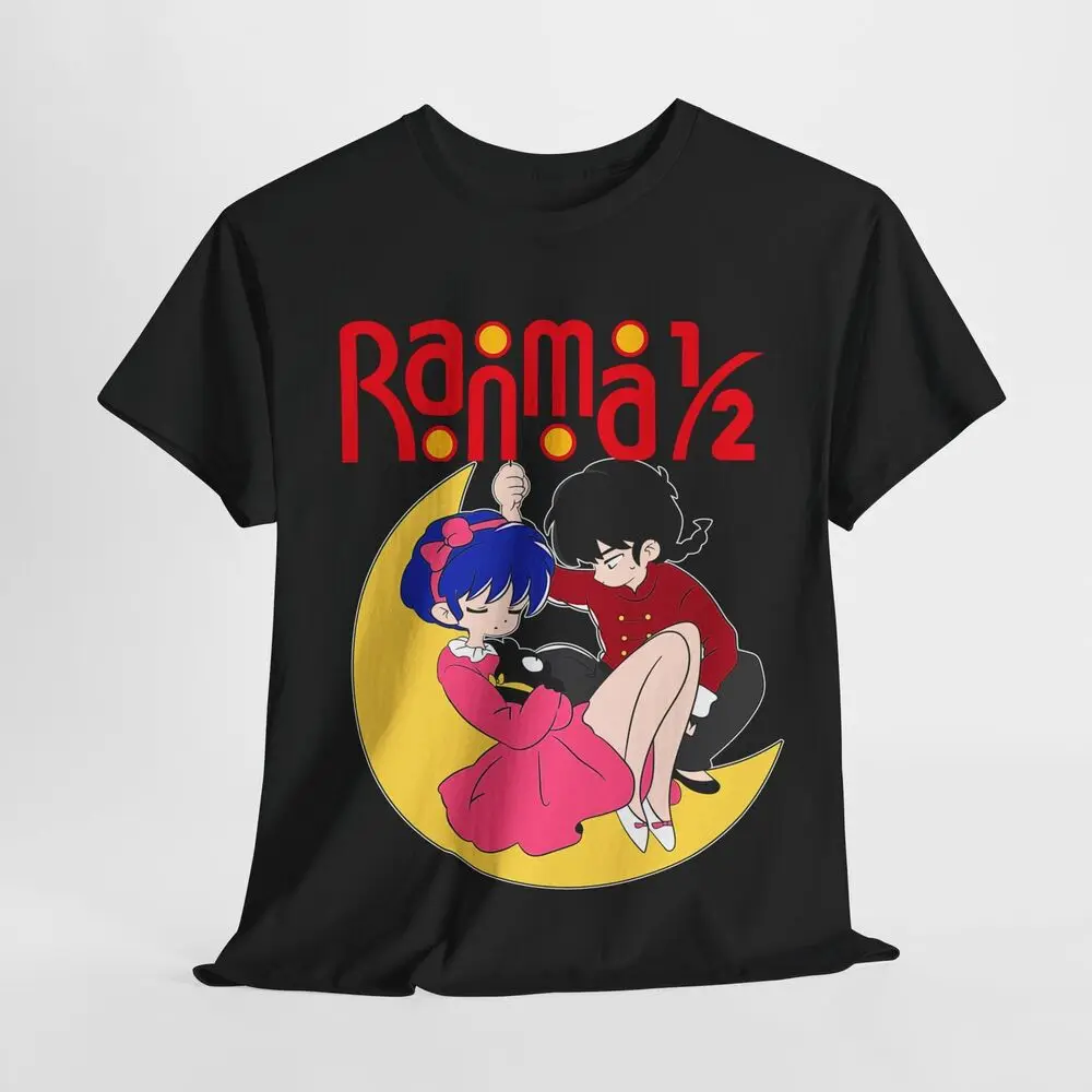 T-shirt Ranma 1/2, T-shirt inspiré de l'anime Ranma et Akane noir - Cadeau Anime