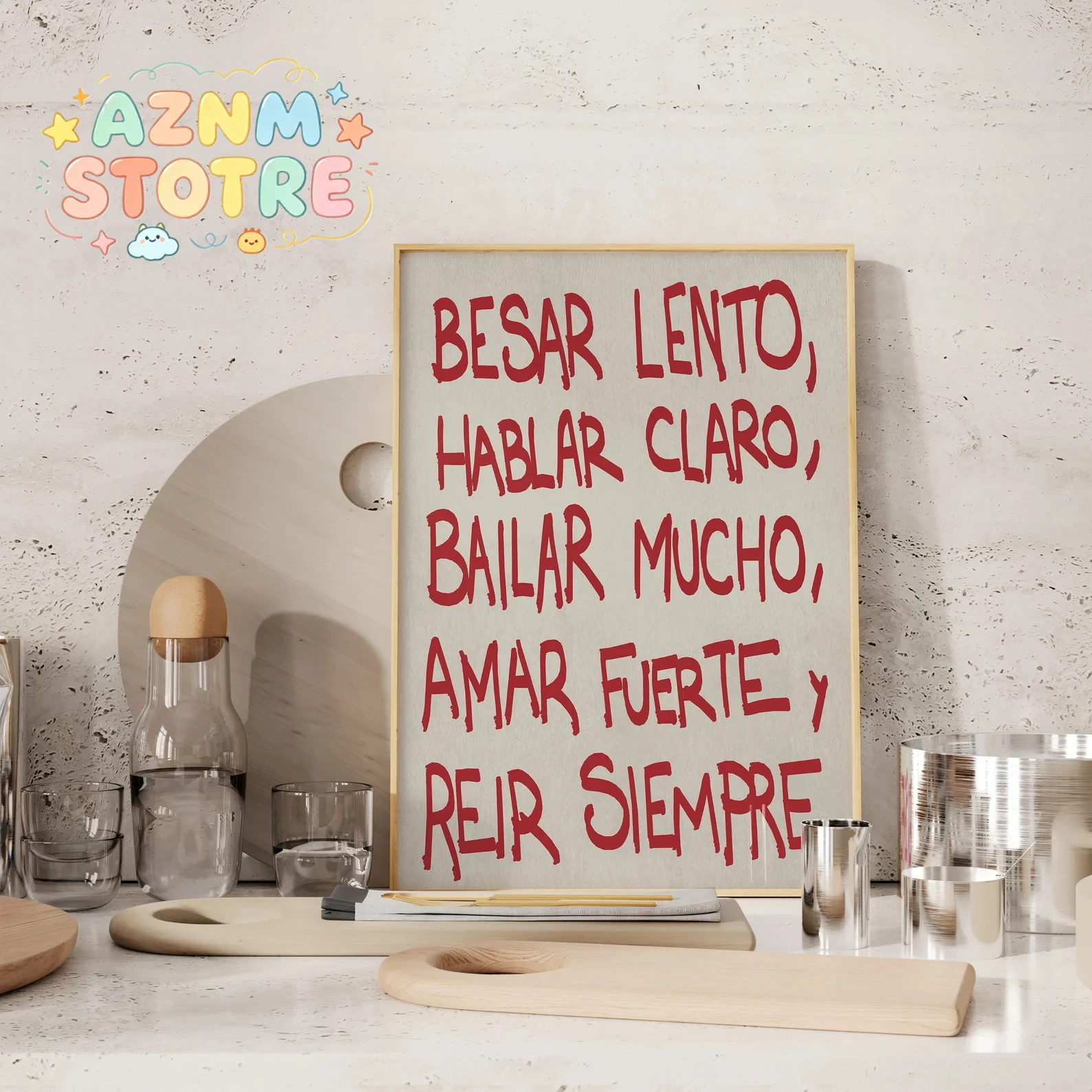 Red Vintage Spanish Besar Lento Wall Art Print Canvas Painting Poster Picture For Living Room,Bedroom Dining Room Home Decor