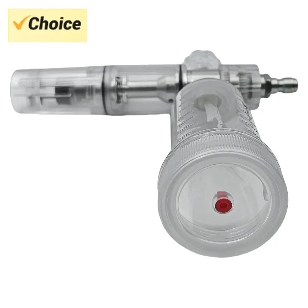 

Распылитель жидкой пены, 100 мл, регулируемый горшок для водяной пены 4500PSI с быстроразъемным разъемом 1/4 дюйма, распылитель пены, аксессуары для автомойки