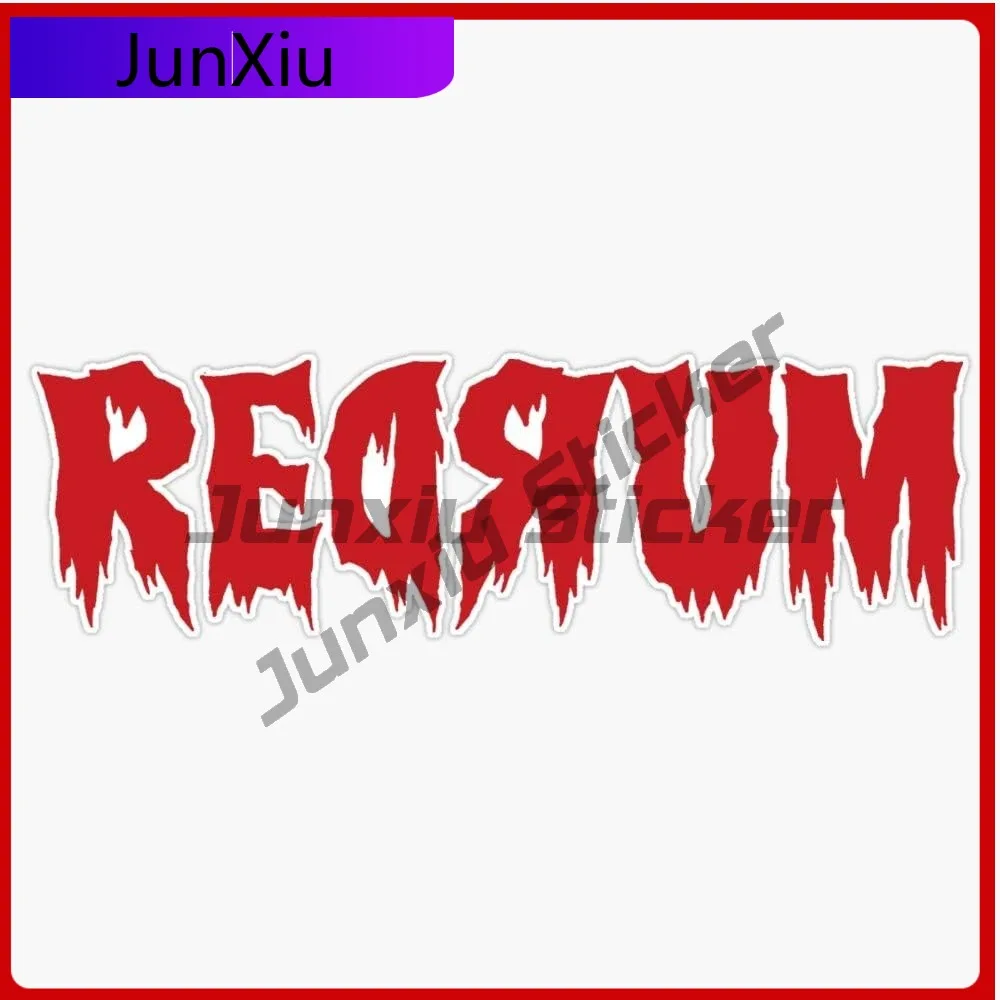 

The Shining Redrum Vinyl Waterproof Sticker Decal Decoration Car Laptop Wall Window Bumper Sticker Camping Car Sticker Waterproo
