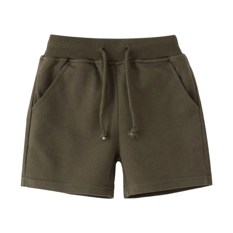 

Jumping Meters 2-7T Cotton Summer Boys Shorts Plain Drawstring Kids Trousers Baby Boys Girls Short Pants Children's Clothes