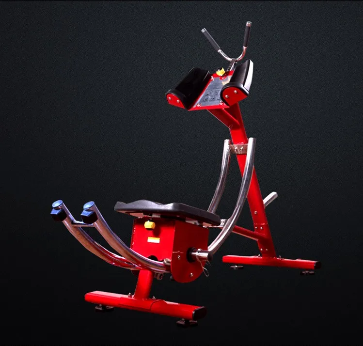 YIHUA CT0085 Commercial Professional Abdominal Compression Machine Fitness Adjustable Weight Roller Wheels Arms Chest