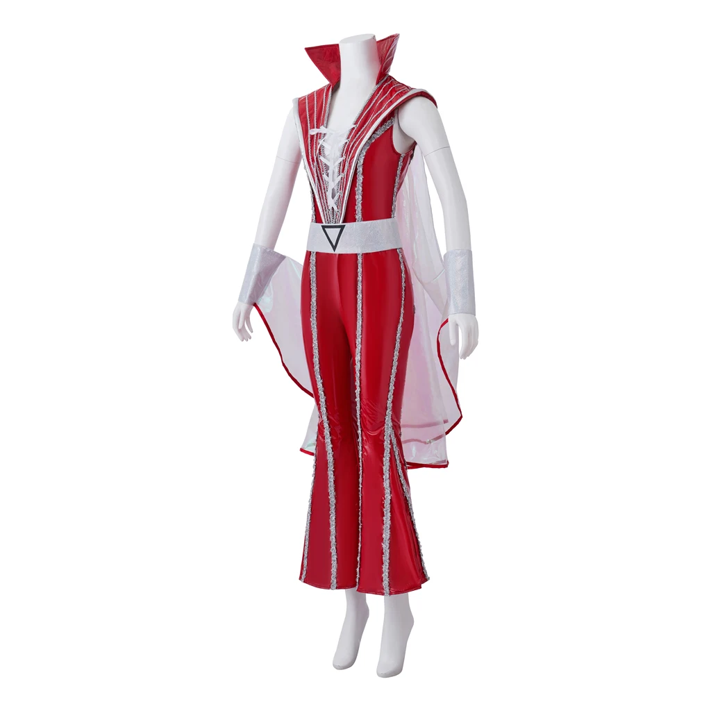 Mamma Mia Costume Abba Costume Disco Jumpsuit Musical Theater Cosplay Hippie Costume Party 60s 70s Women Outfit Red Suit