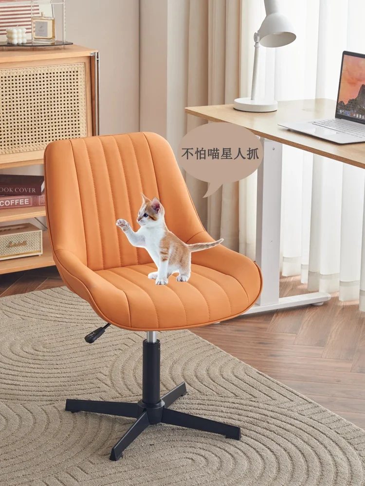 Computer Chair, Home Sedentary Office Swivel Chair, Lifting Learning Desk Stool, Makeup Chair, Anti-cat Scratching Chair