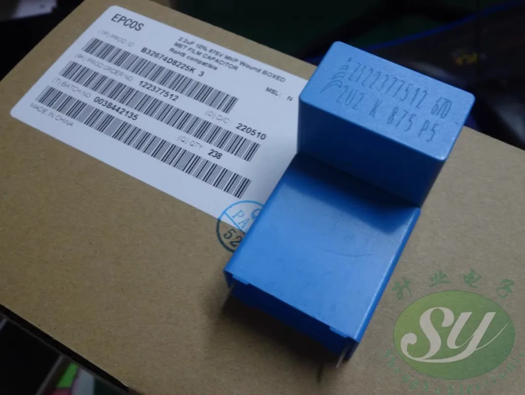 EPCOS 2.2uf/875v 2u2 225 New 28mm film capacitor B32674D8225K