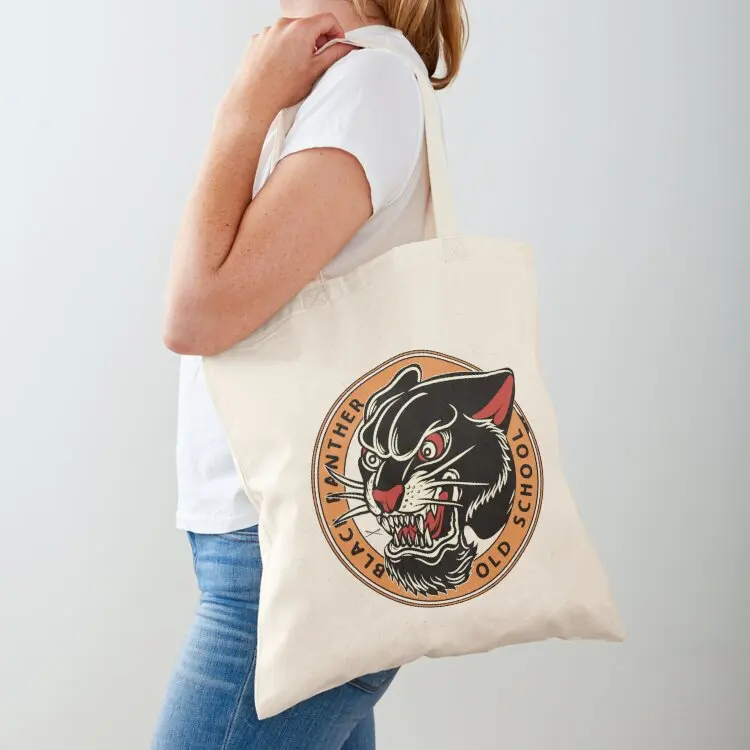 

Traditional Black Panther Tote Bag female bag reusable grocery bags bags luxury women foldable reusable bag