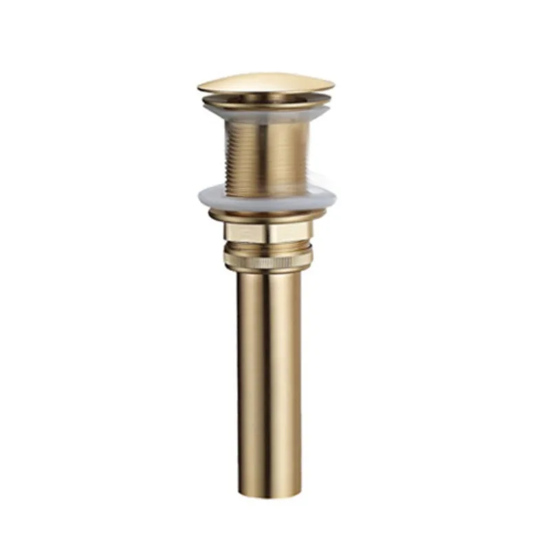 Brass Antique Bouncing Sewer with Overflow Port, Bathroom Basin, Basin Flap with Hole Sewer