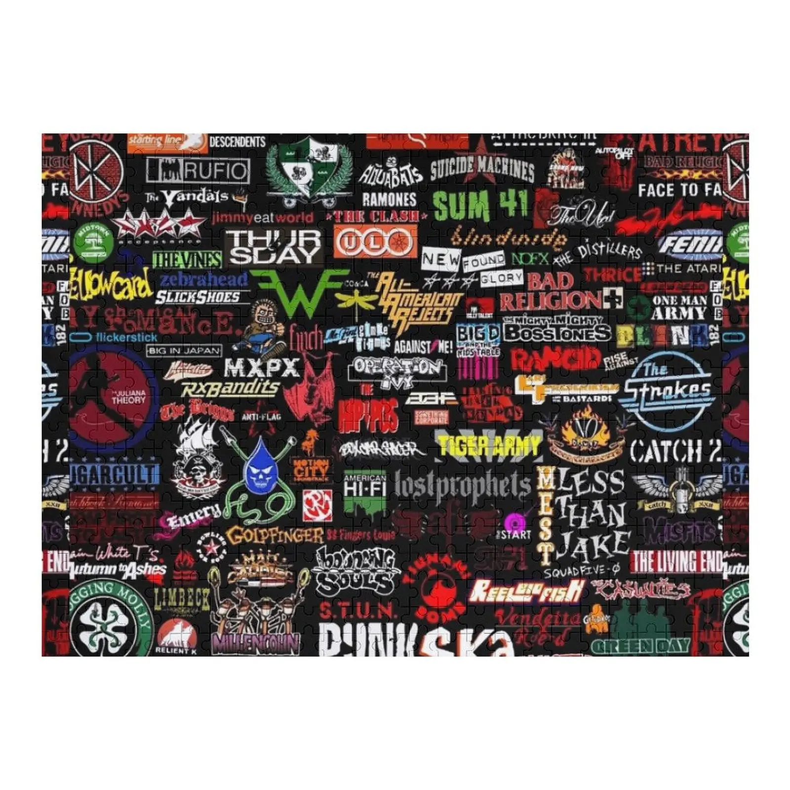 

Punk Music Collection Jigsaw Puzzle Wood Photo Personalized Jigsaw Custom Puzzle