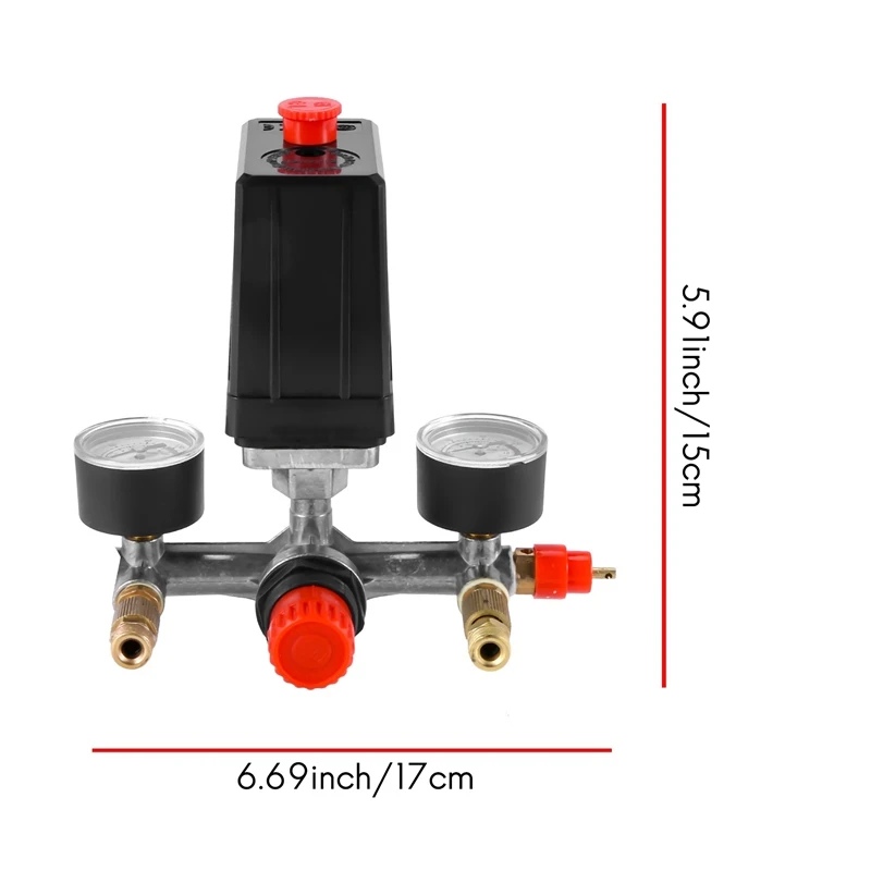 Heißer 175psi 12bar 230v 16a Luft kompressor Druck Ein/Aus-Schalter Steuerventil knopf
