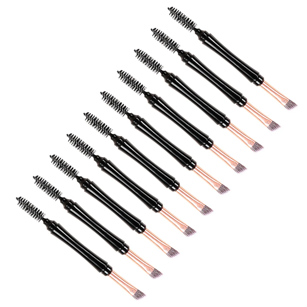 

10pcs Eyebrow Brush Dual Tip Makeup Tools For Eyelash Brow Coloring Kit Bulk Brow Brushes Set Artificial Fiber Plastic Material