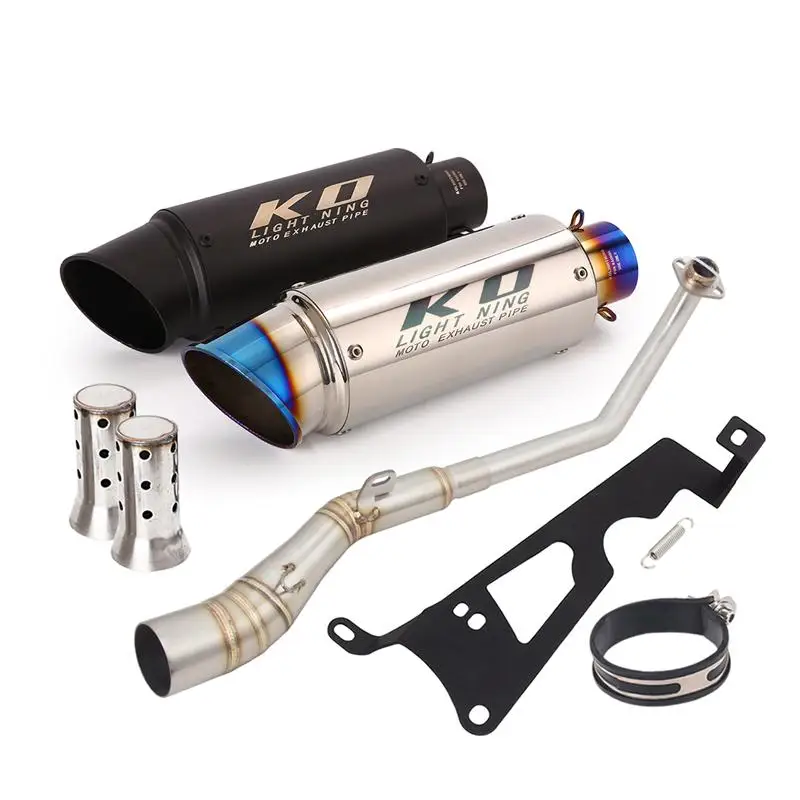 

For Honda Cross Cub110 2018-2023 Motorcycle Full Exhaust System Header Link Pipe Slip On Mufflers Silencer Stainless Steel