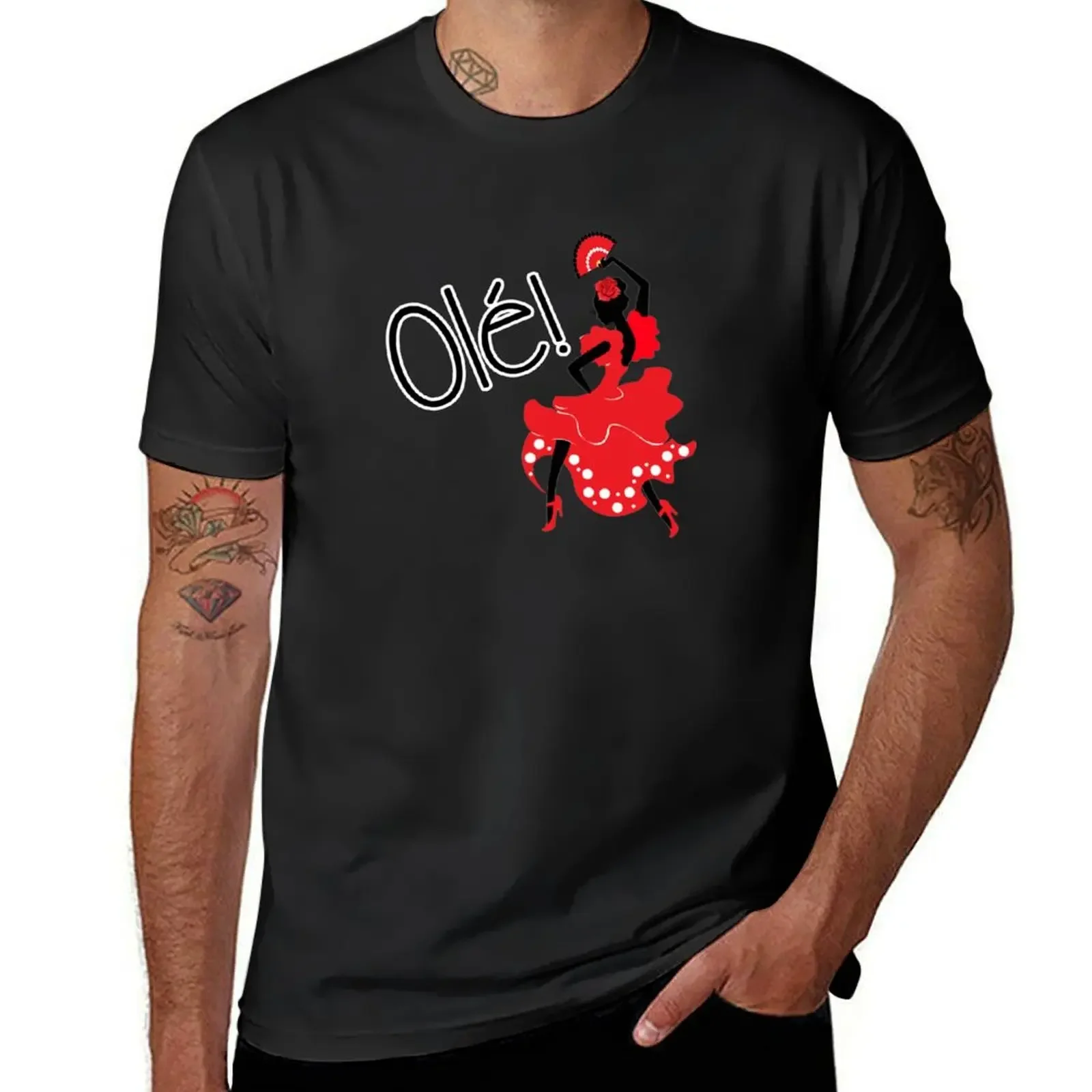 Flamenco Ole Spanish Dancer T-Shirt anime tshirt cute clothes shirts graphic tees mens plain t shirts