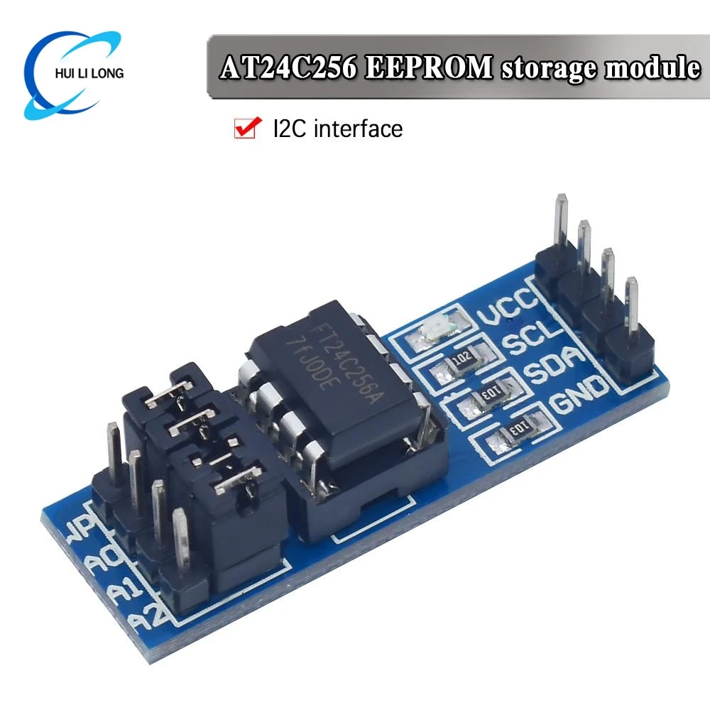 Nowy AT24C256 24C02 24C04 24C256 Interfejs I2C Moduł pamięci EEPROM WAVGAT