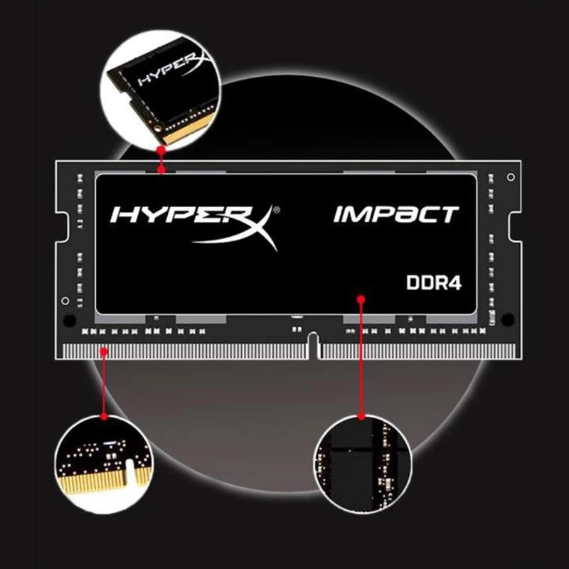 Imagem -03 - Hyperx-laptop Memory Notebook Ram Ddr4 16gb 8gb 4gb 3200mhz 2666 2400 2133 260pin Sodimm Apenas Compatível com Intel Cpu