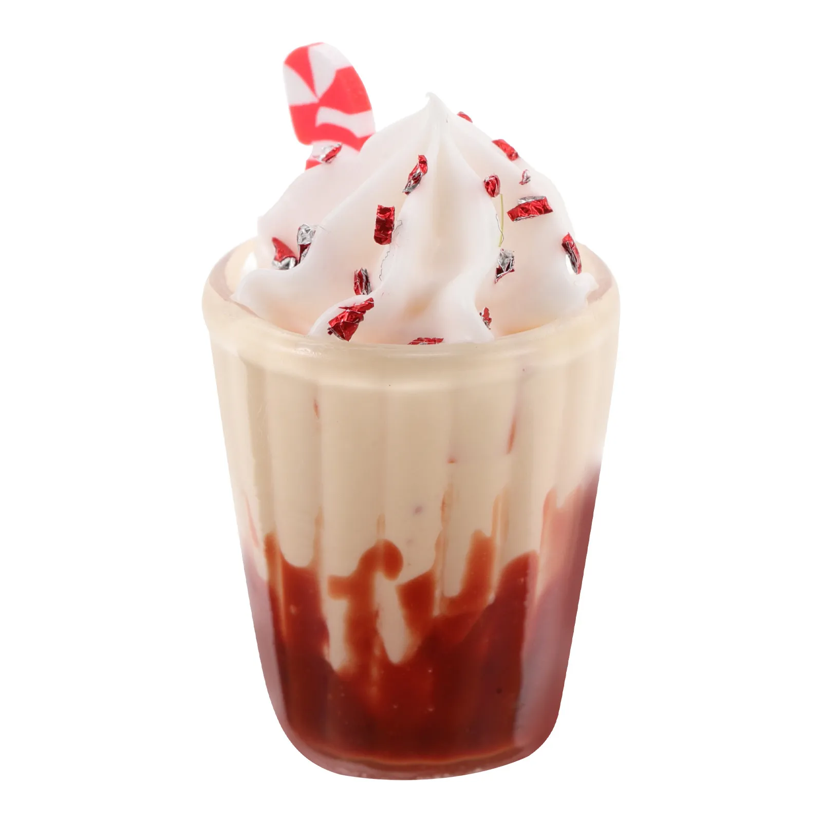 Mini Latte Fake Coffee Cup Christmas Decor Mini House Kitchen Accessories Realistic Decorative Coffee Cup Micro Landscape