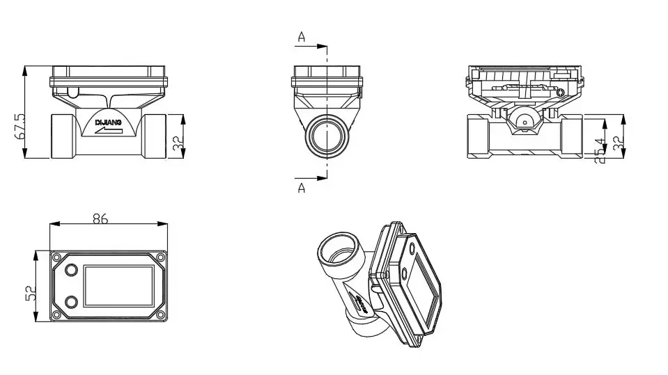 BT01-DN20 Pvc Water…