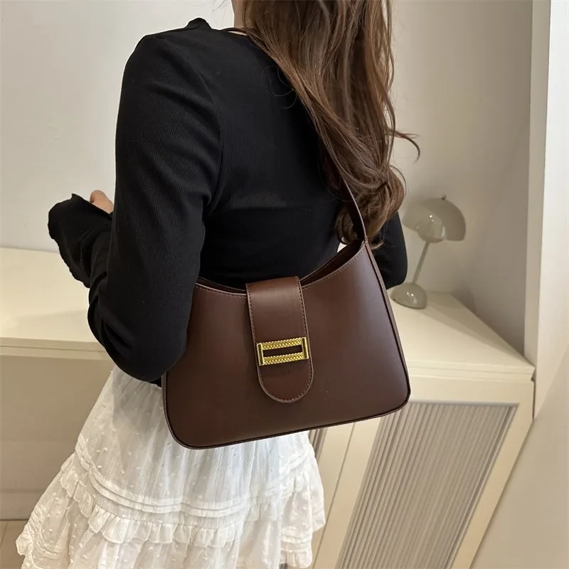 

Advanced 2026 Niche New Fashion Joker One-shoulder Underarm Bag Female Texture Messenger Bag Commuter Handbag Handbags Bags