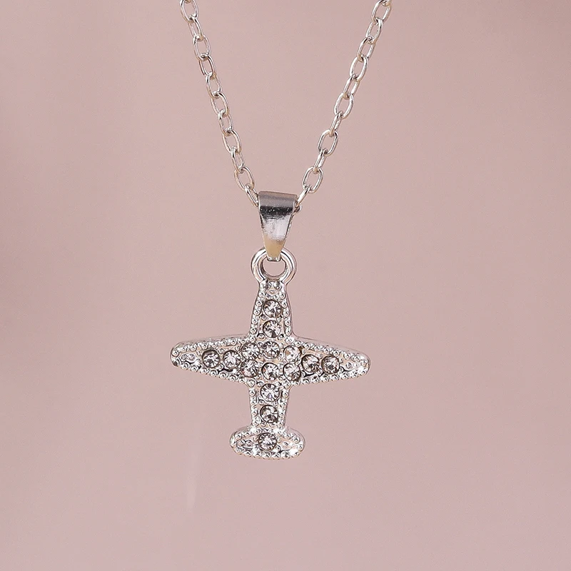 Aihua Y2K Silber Farbe Kristall Blume Katze Bär Schmetterling Bowknot Halskette für Frauen Mädchen Zarte Halskette Schmuck Geschenke – Detail 5