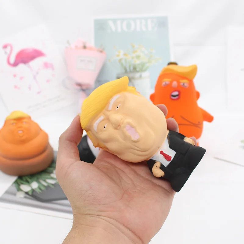 trump squishy Extrusion Recovery Shape Decoration Craft Soft Fashion PU Slow Rebound Doll Figurines Miniatures