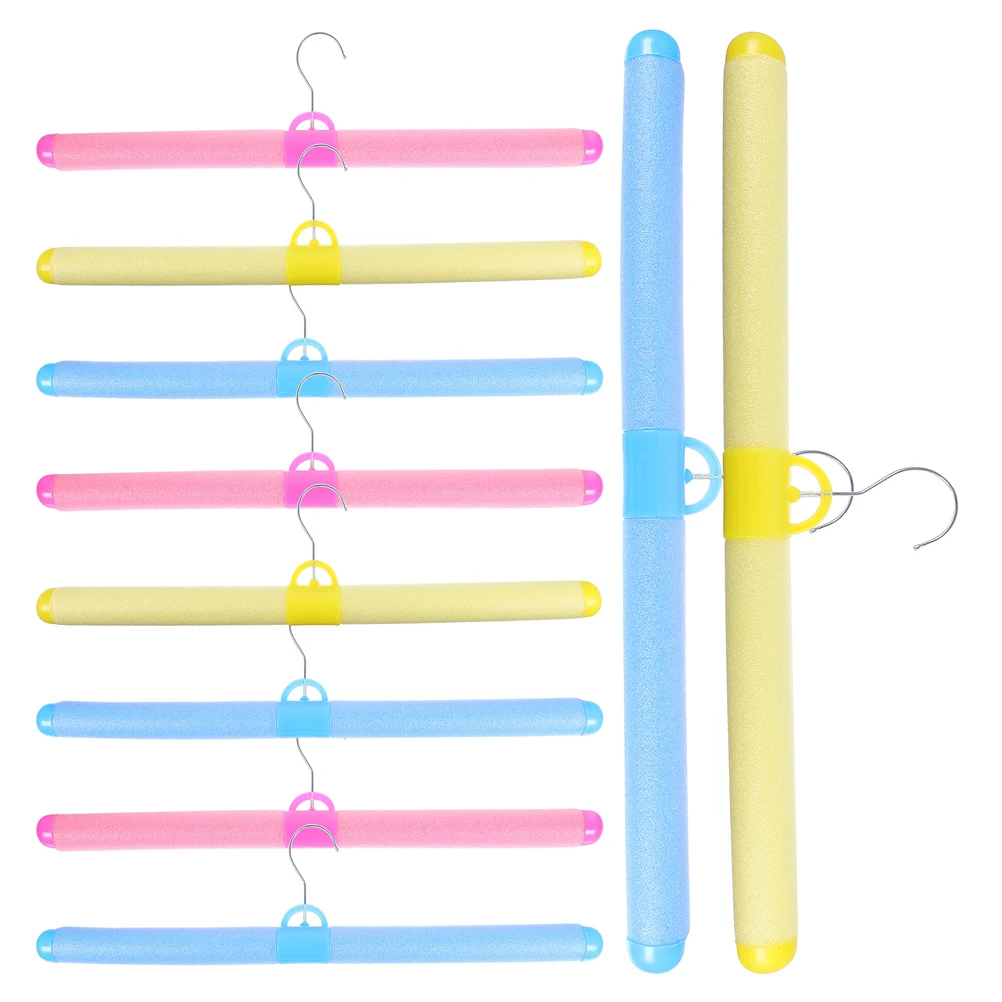 

12pcs Foam Hangers Bendable Lightweight Plastic Hangers For Adults Kids Clothing Stores Home Closets Heavy Duty Coat Sweater