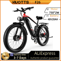 DUOTTS F26 Electric Bike 750W*2 Dual Motors 48V20AH Battery Adult City Electric Bike 26 Inch Mountain Electric Bike