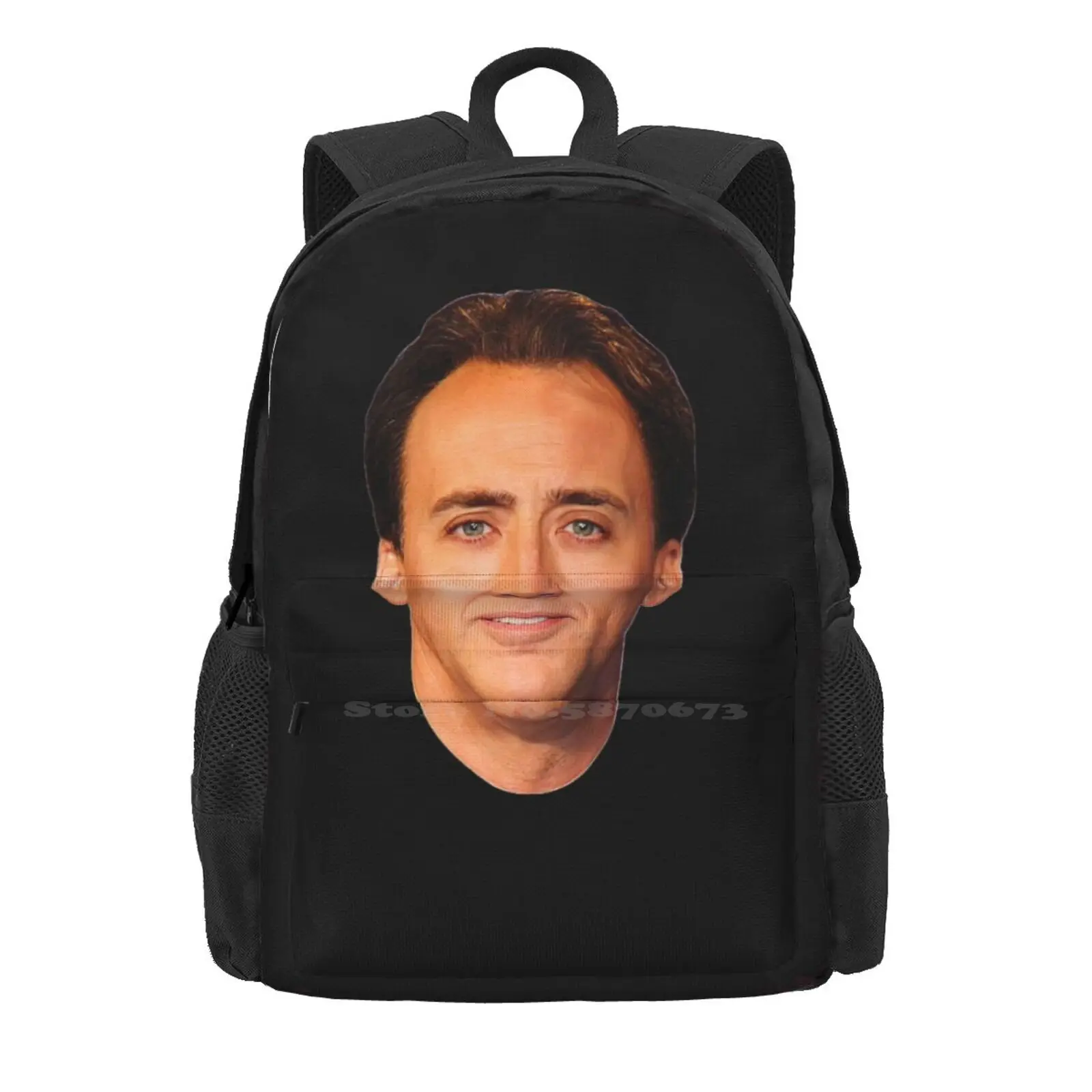 Nicolas Cage School Bag Big Capacity Backpack Laptop 15 Inch Nicolas Cage Funny Nic Cage Nicholas Cage Nick Cage Con Air Actor