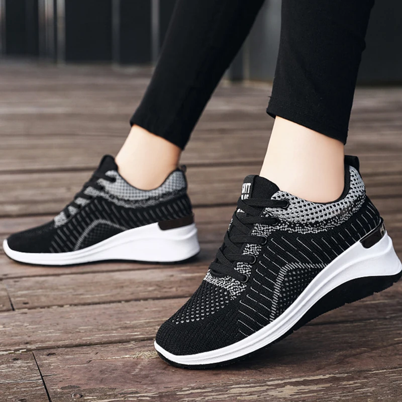 Orthopedic Sneakers  Non Slip Outdoor Gym Workout Walking Women’s Breathable Lightweight Arch Support Running Shoes Wedge