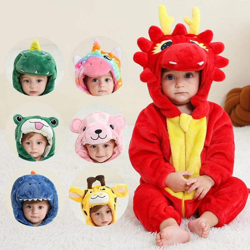 New Cute Anime Blue Monster Soft Warm Onesie Baby Boy Girl Costume Sully Cosplay Animal Jumpsuit Chlidren Zipper Pajama Gifts