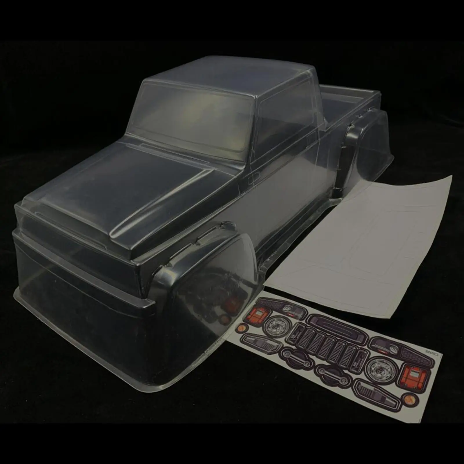 

RC Car Shell Cover Unpainted with Stickers RC Clear Body for D90 1/10 Vehicles DIY Accs Replacement Spare Parts