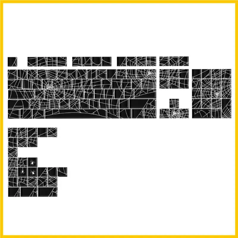 

Q1JF PBT Механические клавиатуры клавиш с эстетикой Spiders Web для 61/64/68