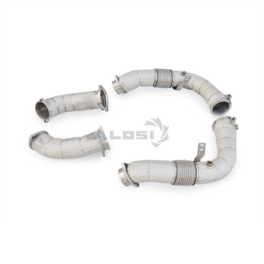 Catalytic Converter Downpipe for BMW X6M G96 4.4T 2024-2026 Insulated exhaust lower pipe, Performance Header,Auto Parts