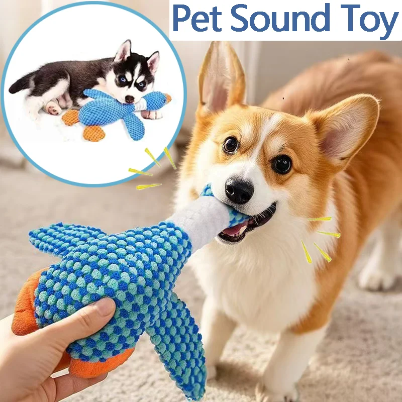 Unzerstörbare Katzen- und Hundespielzeuge für Aggressive Kauer, Quietschspielzeug für Katzen und Hunde, Interaktive Plüschpuppe Haustierprodukte