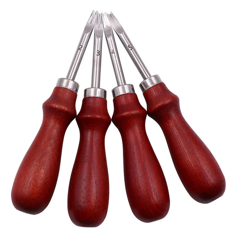 1 шт. 0,8/1,0/1,2/1,5 мм кожевенный нож для шлифовки кромок нож для шлифовки режущий ручной инструмент с деревянной ручкой инструменты для творчества