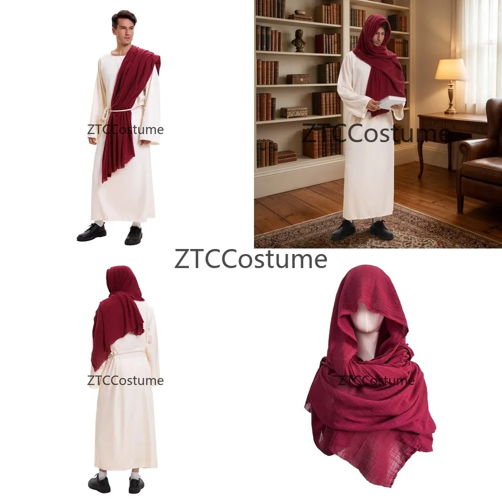 Costume de Cosplay Arabe Dubaï, Robe du Moyen-Orient, Tenue de Missionnaire, Ensemble de Style Rétro pour Spectacle Scénique