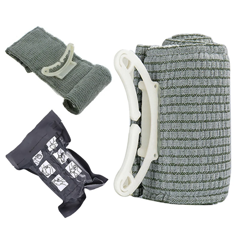 Outdoor First Aid Wrapping Bandage Wound Protection Dressing Survive Gauze Care Emergency Wrap Trauma Combat Compress Brace Belt