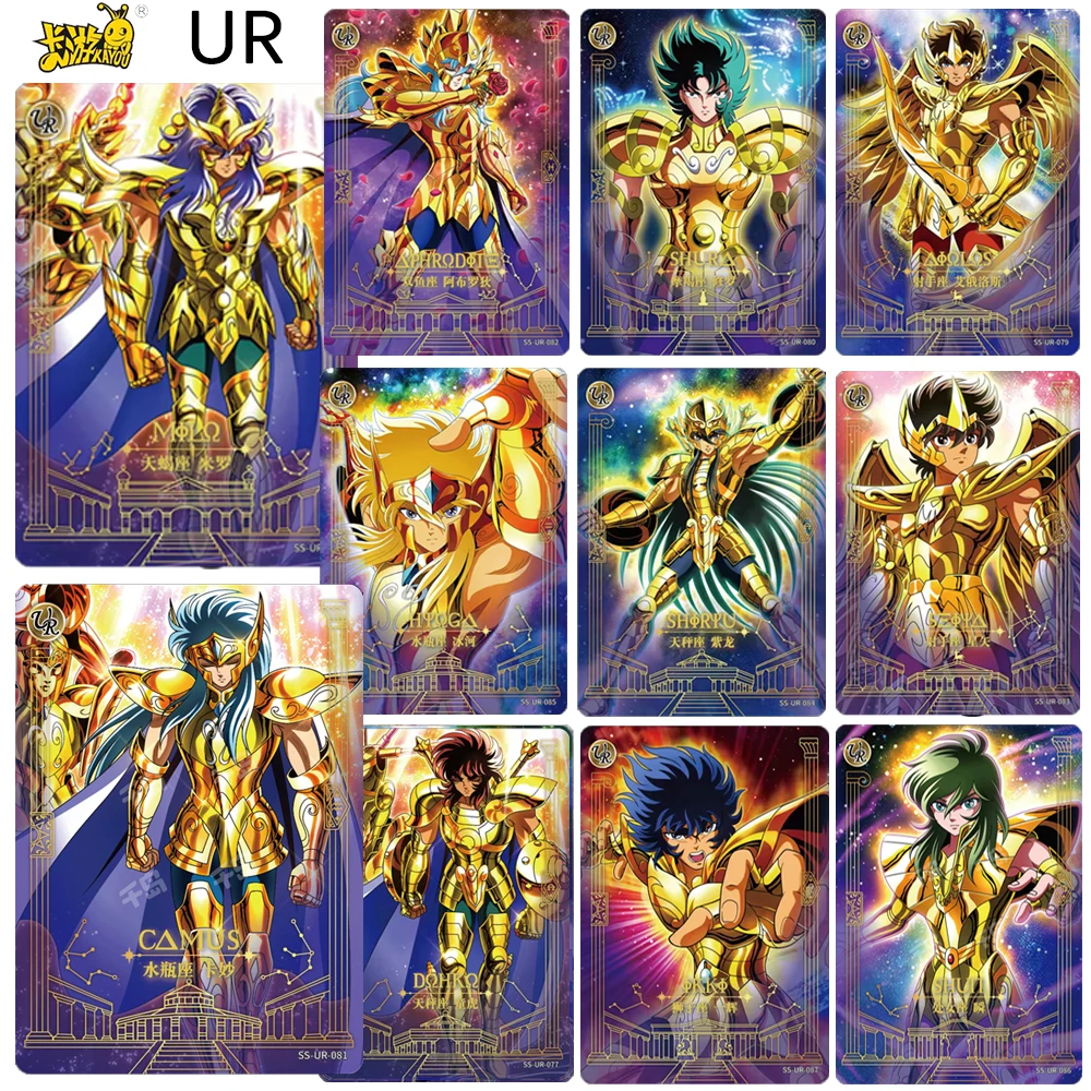 

KAYOU Saint Seiya UR Shiryu Ikki Hyoga Shion Dohko Shaka Aiolia Aldebaran Афродиite Аниме Коллекционные карты Подарки на день рождения