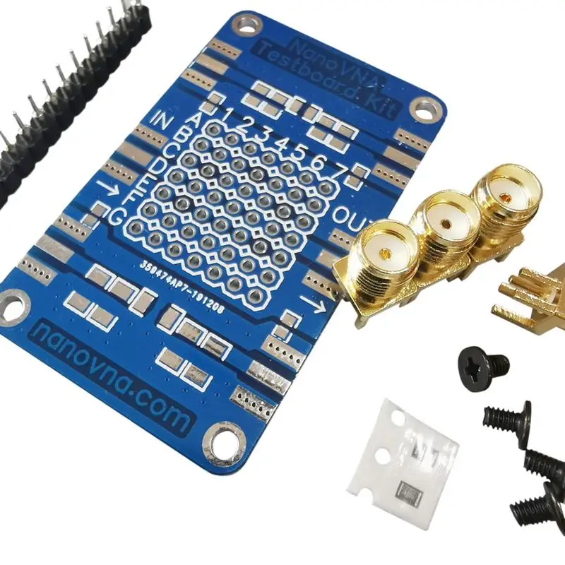 NanoVNA Testboard Kit VNA Test Demo Board Durable Accurate Network Analysis Test Board Demo Board Tool Spare Parts