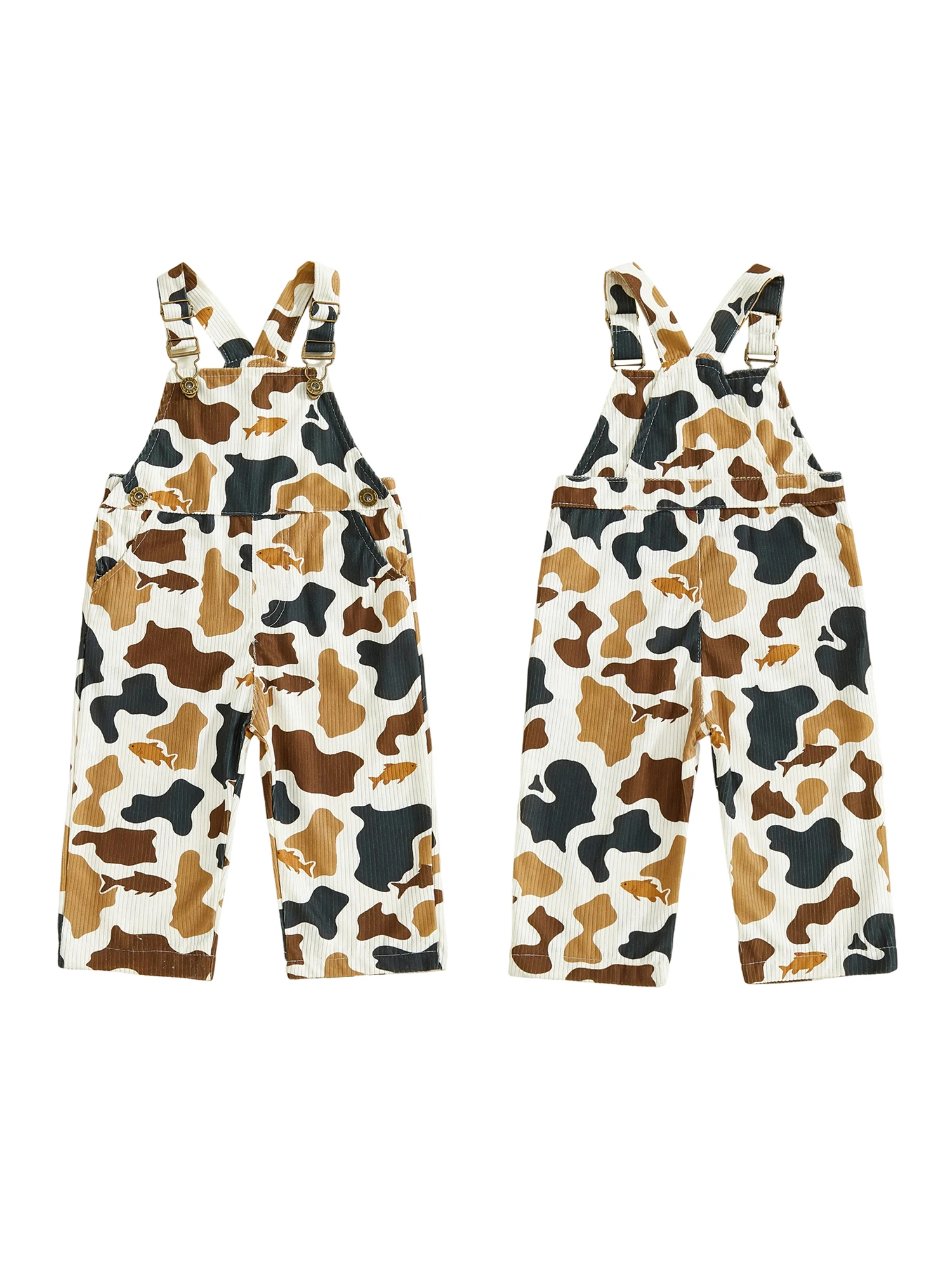 

Adorable Infant Girl Romper Cute Floral Print Sleeveless Adjustable Straps Playsuit Overalls Pants for Summer Beach Party