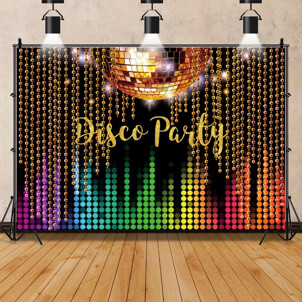 Laeacco Stage Backdrops Music Show Shiny Spotlight Speaker Party Child Portrait Photographic Backgrounds Photocall Photo Studio