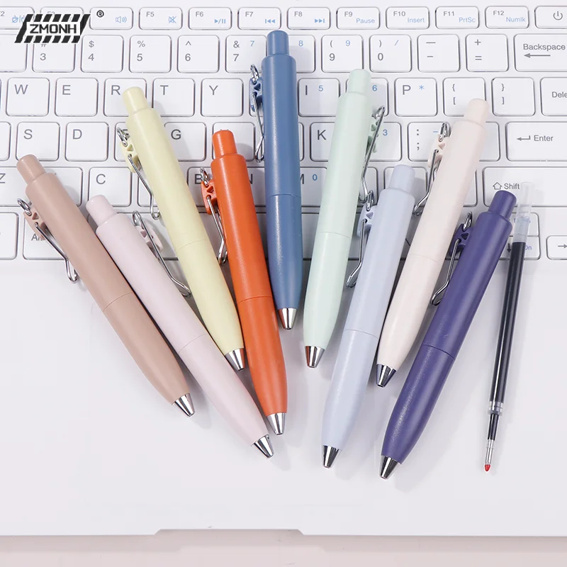 

[H]0.5mm Small Thick Core Fat Mini Pocket Pen Neutral Quick Dry Waterproof Uniball One Push Portable