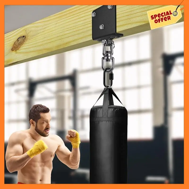 

AD08-Punching Bag Hanger For Heavy Bag Mount Hardware 360° Rotation Boxing Bag Ceiling Mount I- Mount Hooks