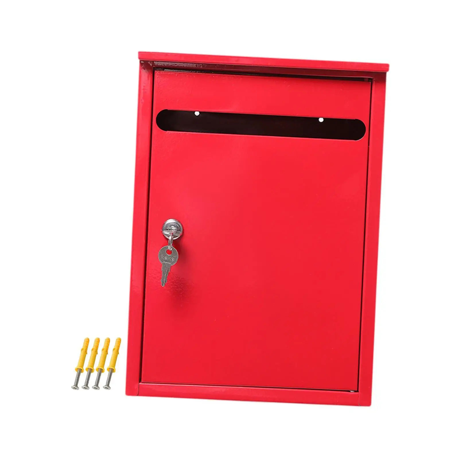 Locking Mailbox Wall Mount Locking Mailbox Locker Iron Structure Anti Erosion Solution Suitable for Reporting Complaint Su