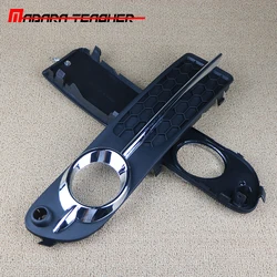 FOR VOLVO V70 S80 2007 2008 2009 2010 2011 2012 2013 Fog Light Trim - Black with Chrome Moulding  30790919 / 30790920